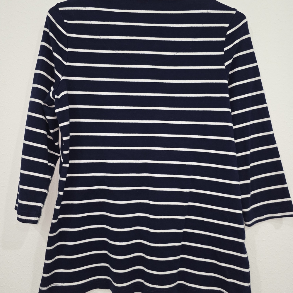 Kim Rogers Striped Navy and White Blouse - Picture 4 of 5